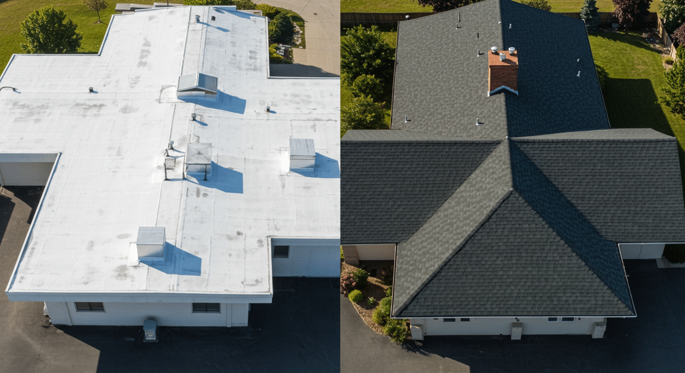 Flat Roof vs Pitched Roof: Pros, Cons, and Best Applications