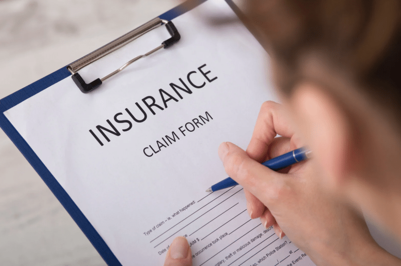 insurance claim form for roofing damage