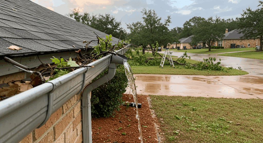 Why Fort Worth Gutters Take a Beating During North Texas Storms
